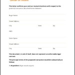 Letter of Intent for Buying a Business Template Printable