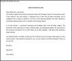 Letter of Intent for a Job Simple Template Free Format