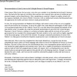 Letter of Recommendation for Scholarship Template PDF Format