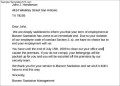 Letter of Termination from Employment