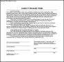 Liability Release Form Download In PDF
