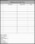 Lunch Meeting Order Form Template