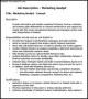 Marketing Analyst PDF Resume