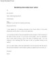 Marketing Internship Cover Letter Sample