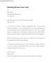 Marketing Resume Cover Letter Example