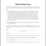 Media Release Form Template