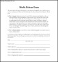 Media Release Form Template