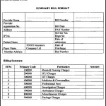 Medical Bill Format in Pdf