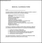 Medical Clearance Form Download In PDF