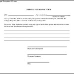 Medical Clearance Form In PDF