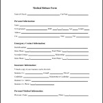 Medical Release Form Example