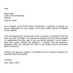 Medical School Scholarship Thank you Letter