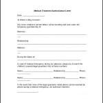 Medical Treatment Authorization Letter To Download