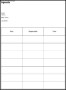 Meeting Agenda Form Template