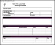 Meeting Minutes & Itinerary Template