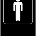 Men Restroom Sign Template