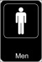 Men Restroom Sign Template