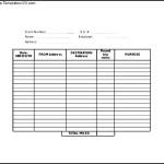 Mileage Reimbursement Form Document