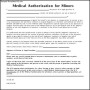Minor Medical Authorization Form