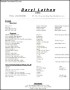 Musical Theatre Student Resume