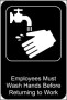 Must Wash Hands Sign Template