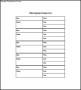 My Contact List Template Free