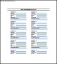 Neighbor Contact List Template Free