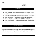 Network Engineer CV Template
