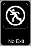 No Exit Sign Template