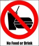 No Food or Drink Sign Template