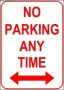 No Parking Sign Template