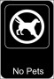 No Pets Sign Template