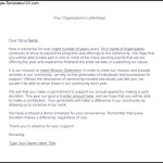 Non Profit Fundraising Letter PDF Format Download