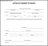 Notarized Letter of consent to Travel PDF Download