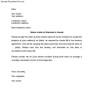 Notice Letter of Intention to Vacate