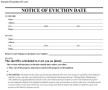 Notice Of Eviction Date