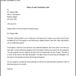 Notice of Lease Termination Letter Template Word Doc