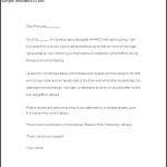 Notice of Refusal Letter Word Format