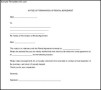 Notice of Termination of Rental Agreement