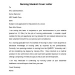 Nursing Student Cover Letter Example