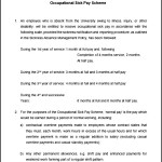 Occupational Sick Pay Scheme Template