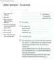 Official Business Letter Format
