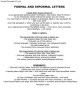 Official Letter Example