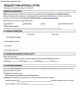 Official Letter Request