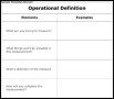 Operational Definition Template