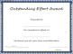 Outstanding Effort Award Certificate Template