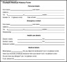 PDF Download Example For Medical History Form