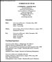 PDF Sample Teaching CV Template