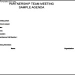 Partnership Meeting Itinerary Template