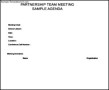 Partnership Meeting Itinerary Template